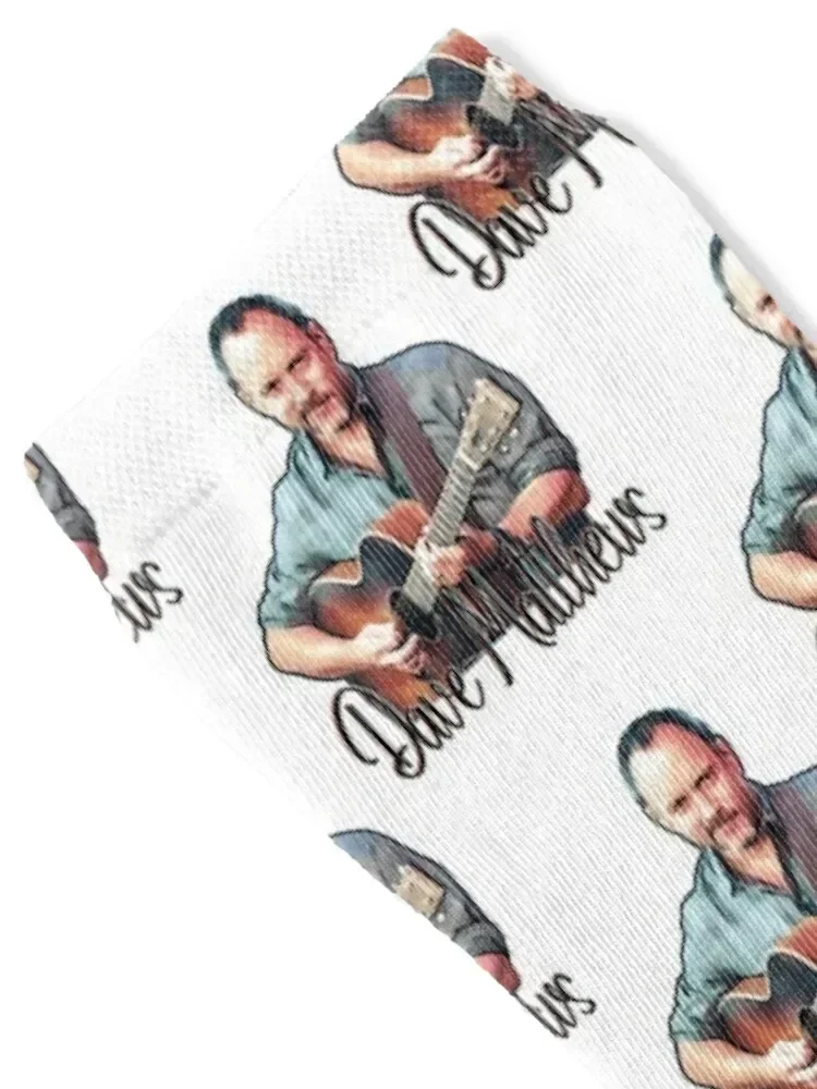 Dave Matthews With Guitar (Cartoon) Socks Run cotton man gift Woman Socks Men's