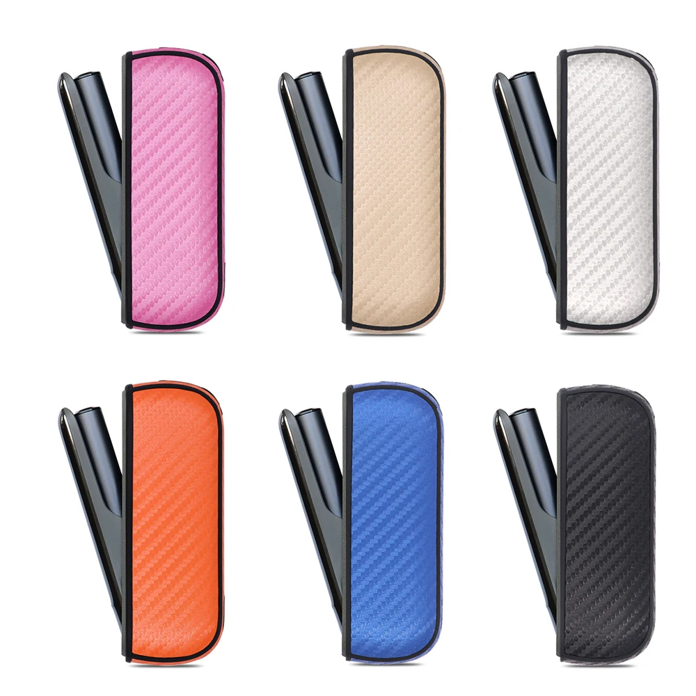 RUORUO 6 Colors for IQOS ILUMA Case Cover Bag Carbon Fiber Pouch Cases for IQOS 6