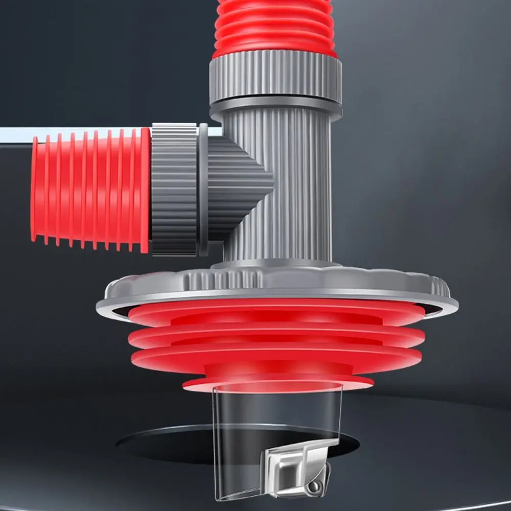 Snap Joint Washing Machine Floor Drain Cover Anti-Overflow Insect Prevention Multifunctional Tee Connector