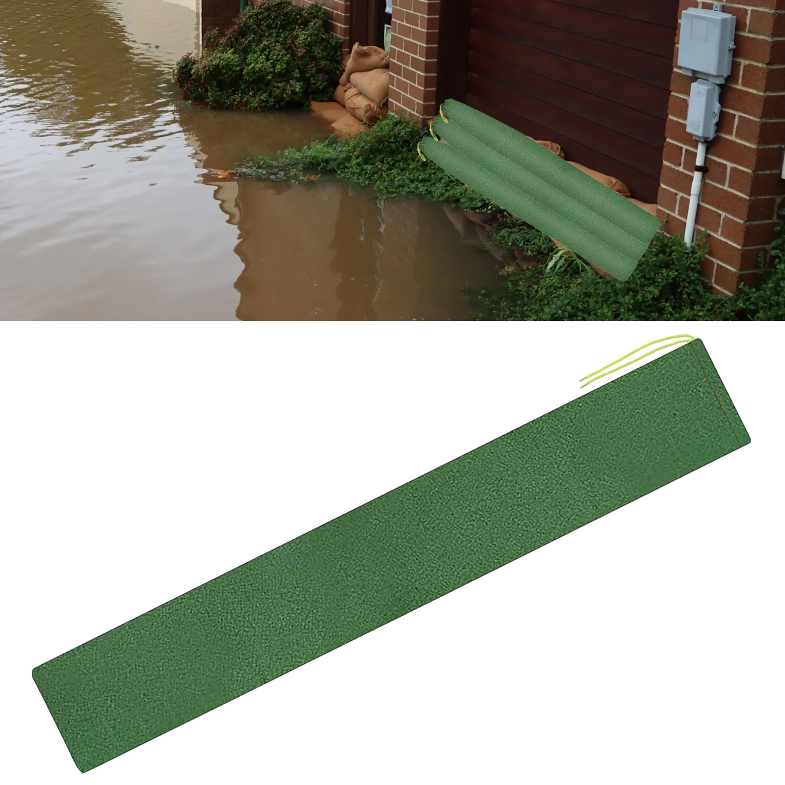 Canvas Flood Protection Sandbag Barreiras impermeáveis espessadas Sacos de areia para garagem, Sandbag Acessórios