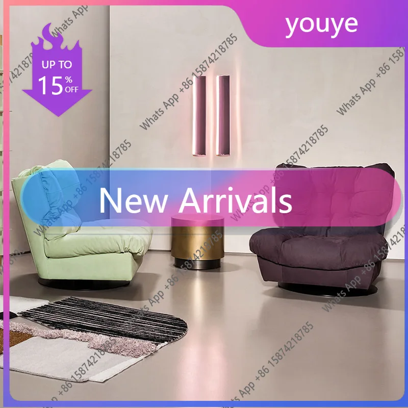 

Кресло-реклайнер C Cloud: Одноместное, простое, современное, итальянское, поворотное, для отдыха, с наполнителем из пуха