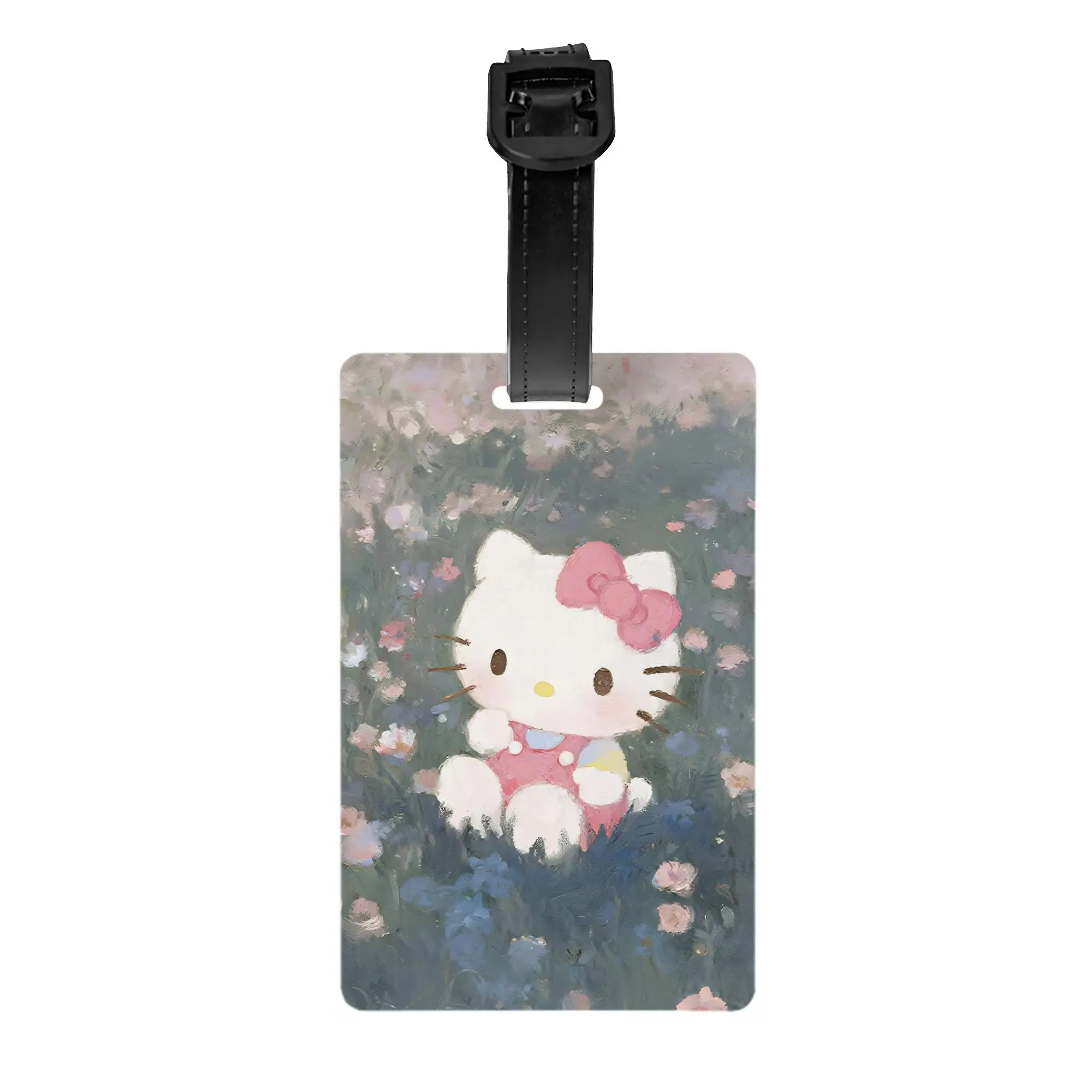 علامة الأمتعة مرحبا كيتي الكرتون حامل حقيبة الأمتعة الصعود العلامة اسم معرف عنوان حامل علامة الأمتعة للرجال الأمتعة علامة هدية #3