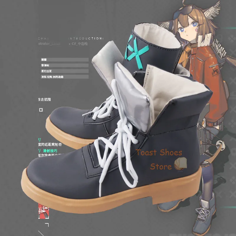 Botas de Cosplay de Arknights Aciddrop, juego de Anime de cómic para Con disfraz de Halloween, zapatos de utilería, estilo genial