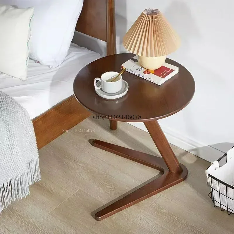 Simple Solid Wood Side Table Nordic Living Room Sofa Side Small Corner Table Family Balcony Coffee Tables Mesa Furniture Luxury