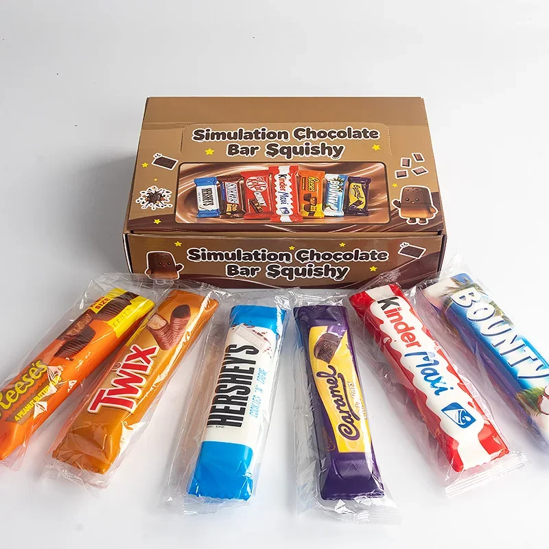 1/4/8 Stück Simulierte Schokoladen-Butter-Sticks Squishy-Spielzeuge Langsam Rückfedernde Weiche Quetschspielzeuge Stressabbau-Sensorik-Spielzeuge Party-Geschenke – Detail 3