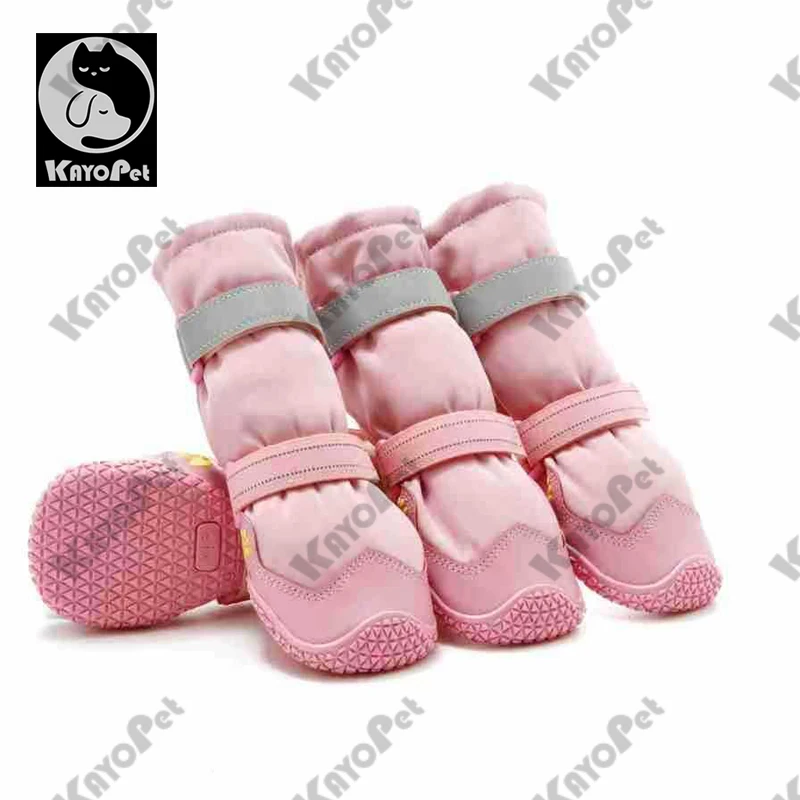 

Large and medium-sized dog lengthened waterproof shoes reflective warmth pet outdoor anti-skid shoes golden retriever