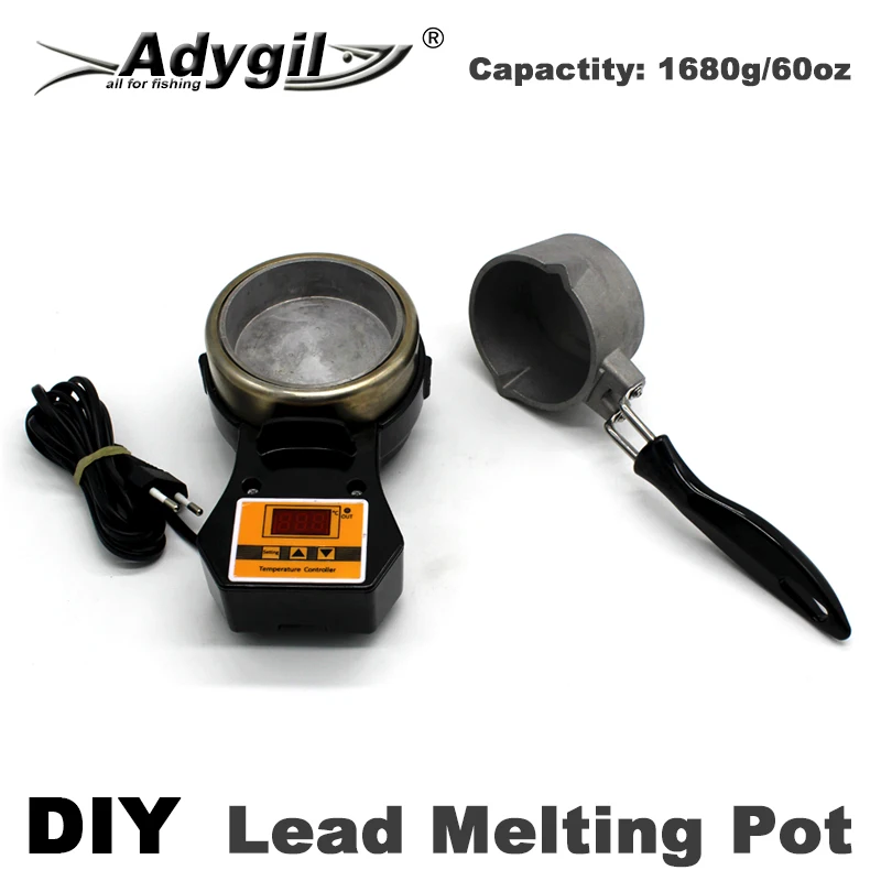 Adygil Olla de fusión plomo pesca - Jig head molde plantilla - imagen 5