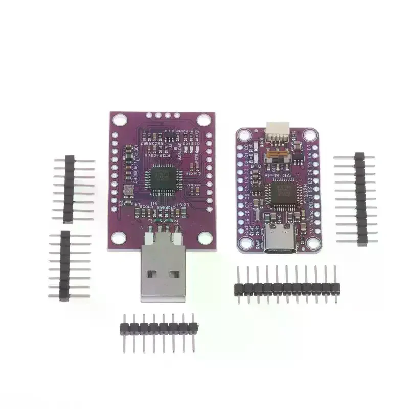 ft232h-alta-velocidade-​-​-modulo-mcu-multifuncional-usb-para-jtag-uart-fifo-spi-i2c-com-suporte-a-memoria-externa