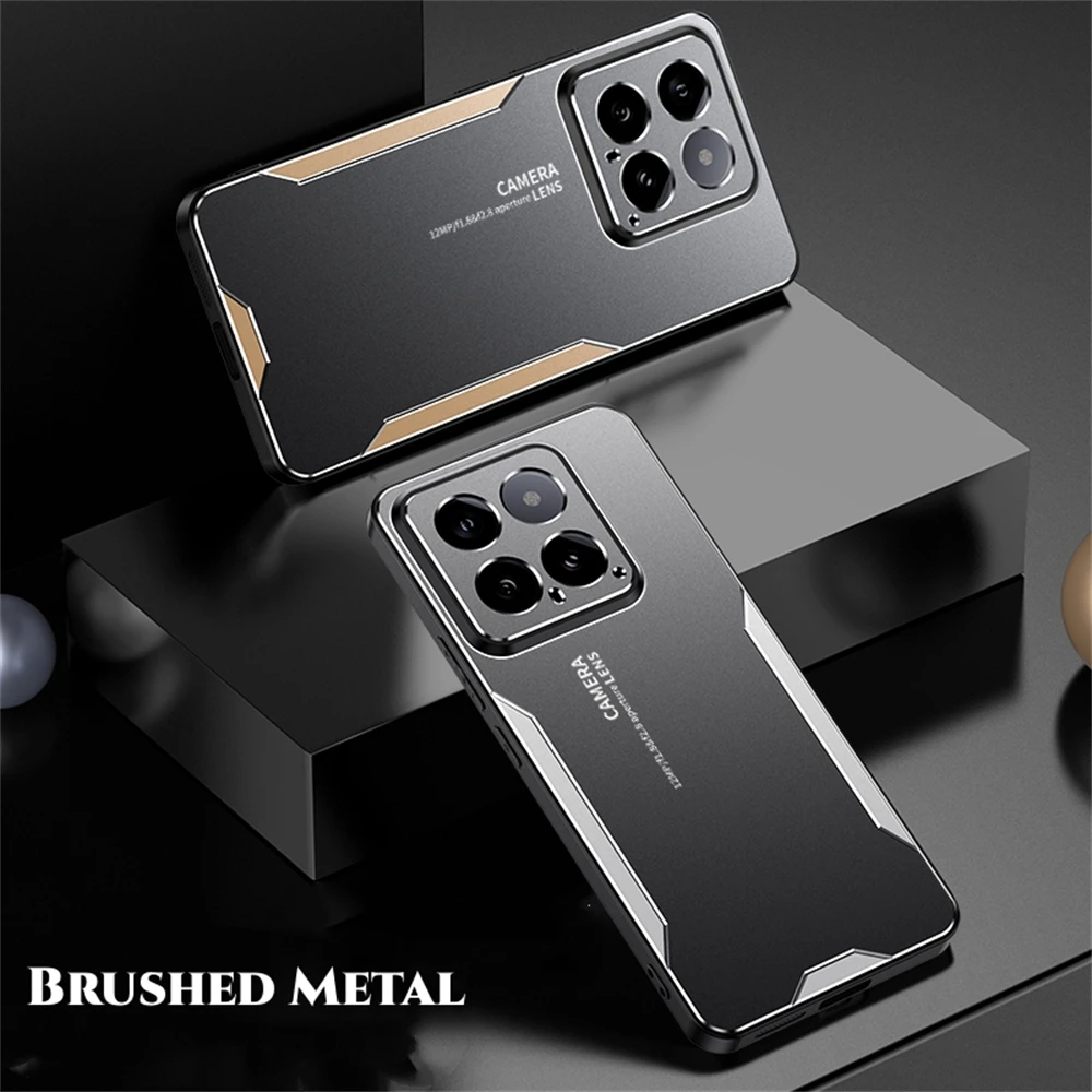

Luxury Aluminum Alloy Phone Case For Xiaomi 11 12 13 14 15 17Pro Max Ultra T POCO M7 Shockproof Silicone Frame