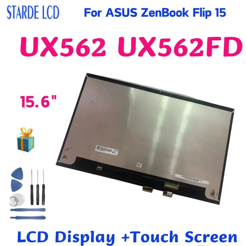 

Сменный сенсорный ЖК-дисплей 15,6 дюйма для ASUS ZenBook Flip 15 UX562, Asus UX562F UX562FD