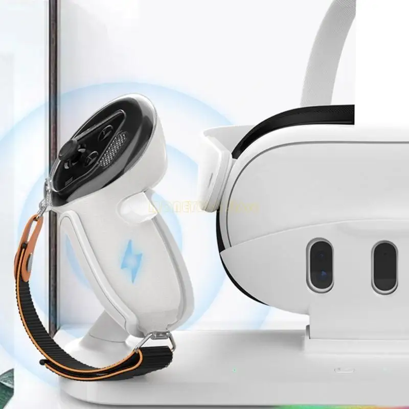 Зарядная док -станция F62C для 3 магнитной док -станции с дисплеем светодиодной световой гарнитуры