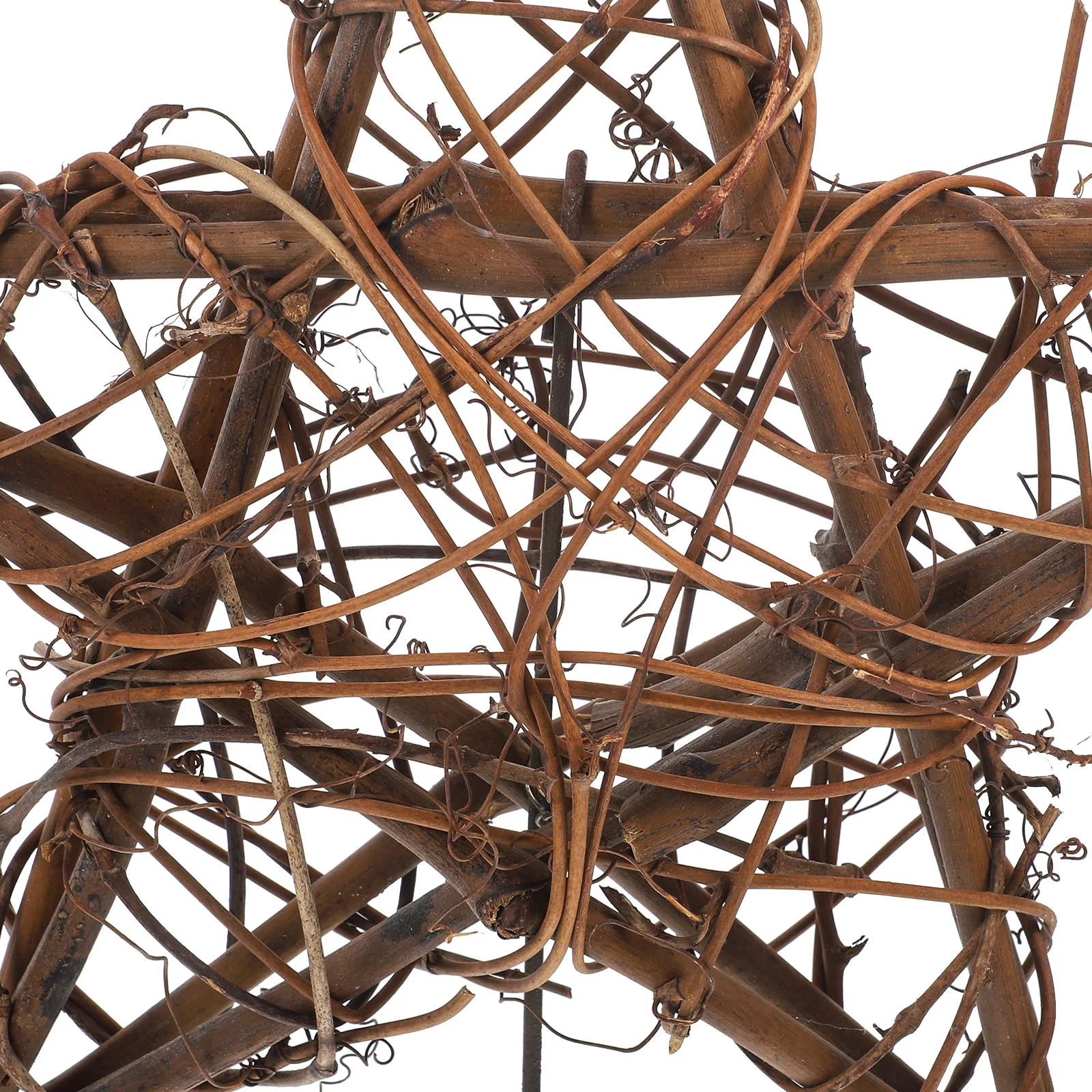 

1 pc Woven Star Tree Topper for Christmas Xmas Treetop Decor Party Prop Holiday Ornament Star Adornment Festival Decoration