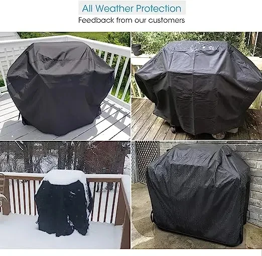 BBQ Outdoor barbecue cover waterproof dustproof and rainproof large barbecue cover anti-ultraviolet durable barbecue cover round