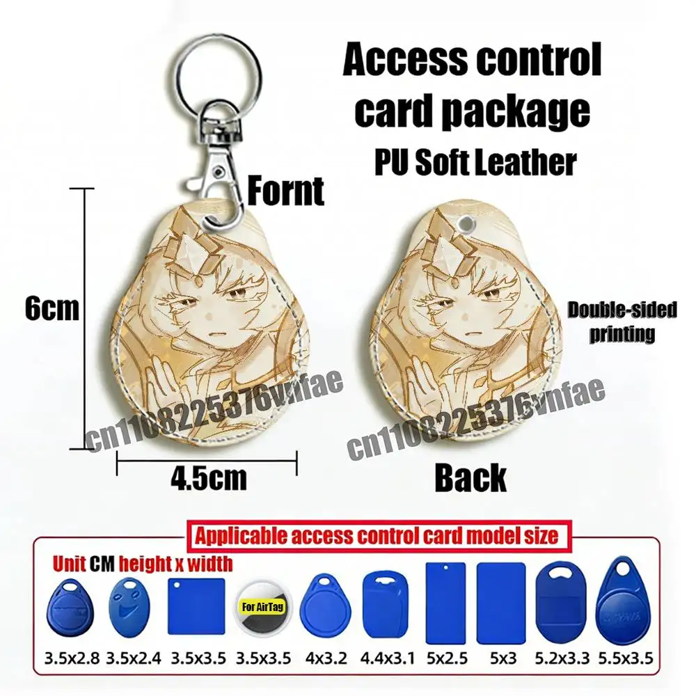 For Mystic Flour Cookie For AirTag Card Holder Cover ID Clips Credit Bank Access Subway Keychain