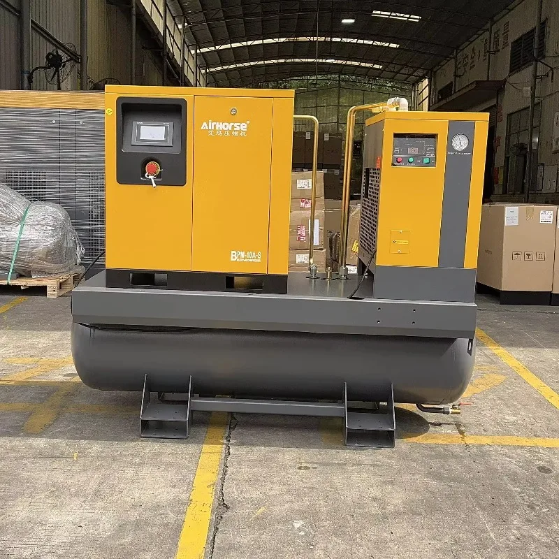 低騒音10HP 15HP 20HP 30HPロータリーサイレントエアコンプレッサー8バール10バール12バール16バール産業用スクリューエアコンプレッサー