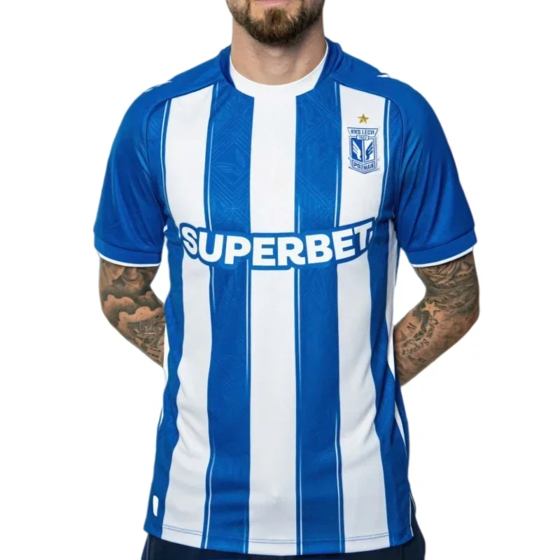 2026 Sommer Polen Lech Poznań Fußballtrikot Herren Damen Sport-T-Shirt Atmungsaktiv Schnelltrocknend Streetwear Familien-Oberteile
