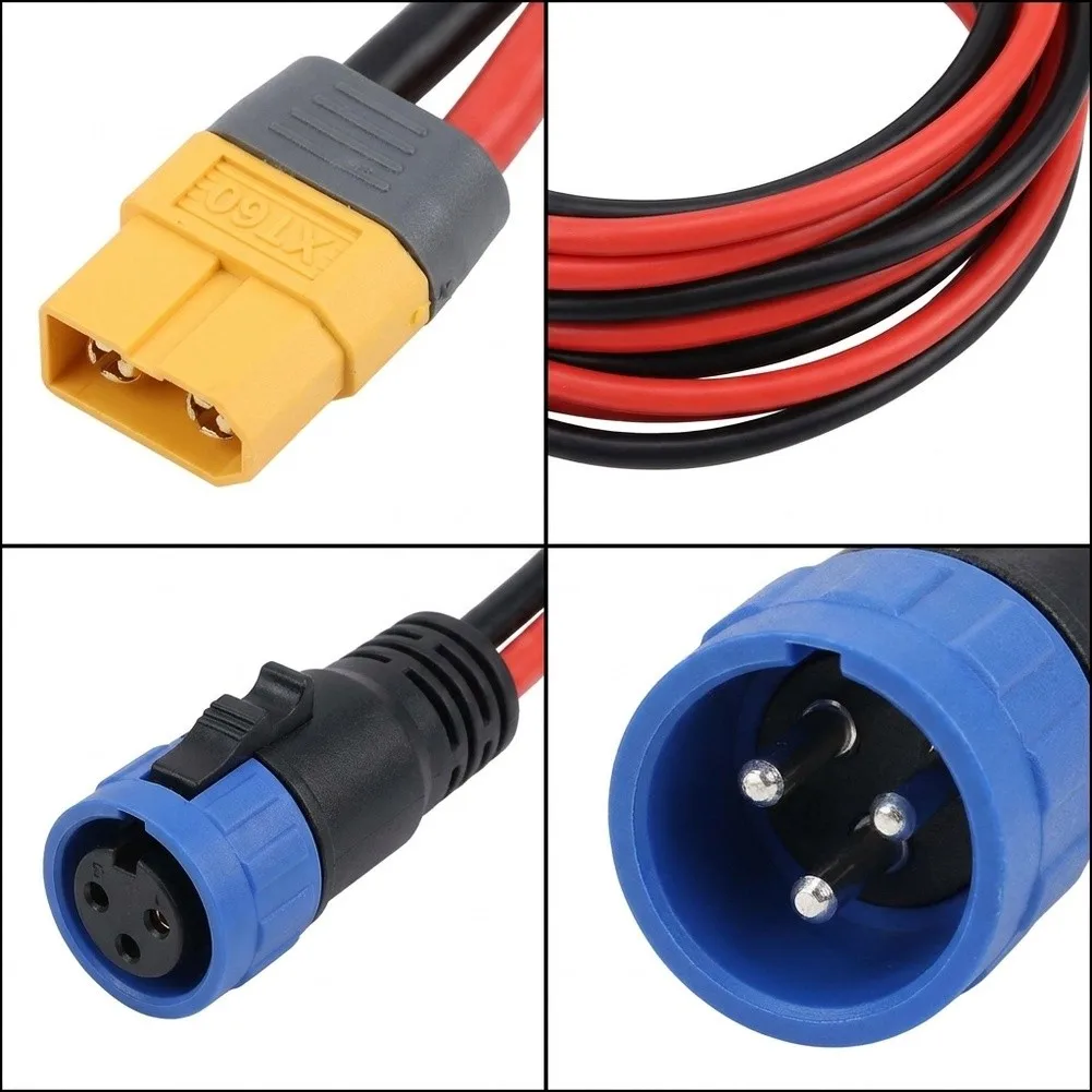 For XT60 Female to SP21 Adapter Cable for Portable For Power Solutions 12 AWG 3.31 mm2 9.0 ft 12.0 ft PVC Covered Copper Wire