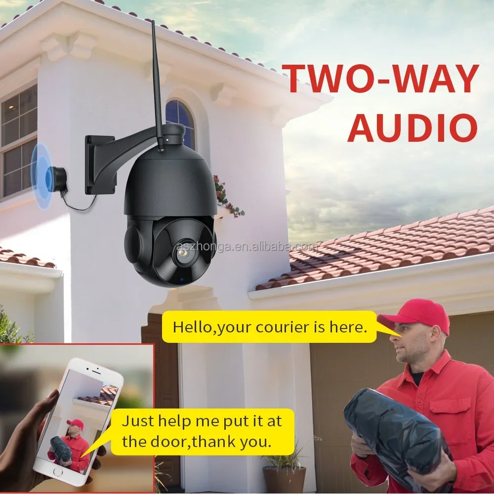 5MP 무선 WIFI 보안 IP 카메라 HD 30배 줌 PTZ 실외 가정용 감시 돔 카메라 CCTV 80M IR 야간 투시 카메라 CamHipro