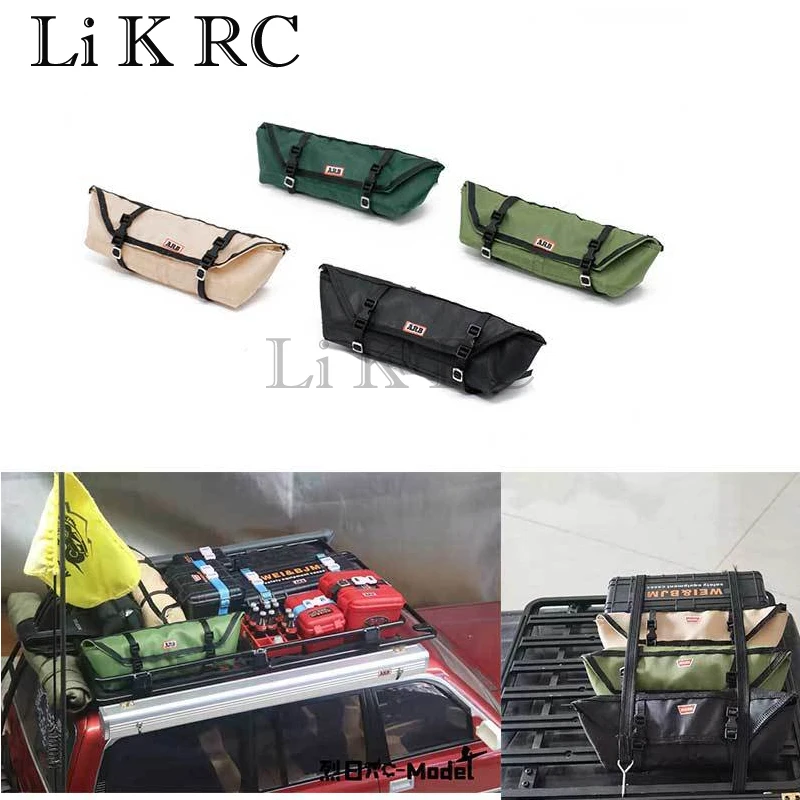 

Travel Car Cargo Roof Bag Rooftop Luggage for SCX10 TRX4 D90 1/10 Climbing Spare Ornaments