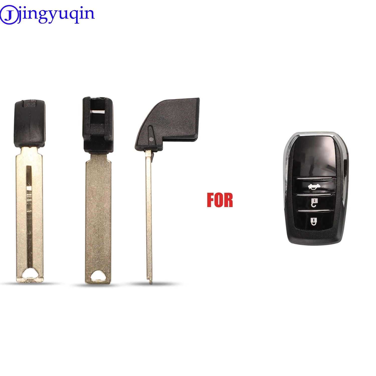 jingyuqin Smart key blade emergency key for Toyota Camry Avalon RAV4 Prius C Corolla HYQ14FBA 2012 2013 2014 2015 remtekey