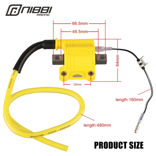 Imagen 2 del producto Bobina de encendido de motocicleta NIBBI 2T/4T bobina de carreras Universal para ATV Scooter ciclomotor Go Kart Dirt Bike Yamaha Ktm encendido de motor