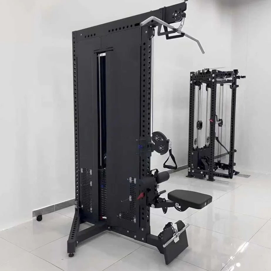 Commercial Gym Fitness Sports Equipment Strength Training Exercise Pin Loaded Dual Function Seated Lat Pulldown Low Row Machine