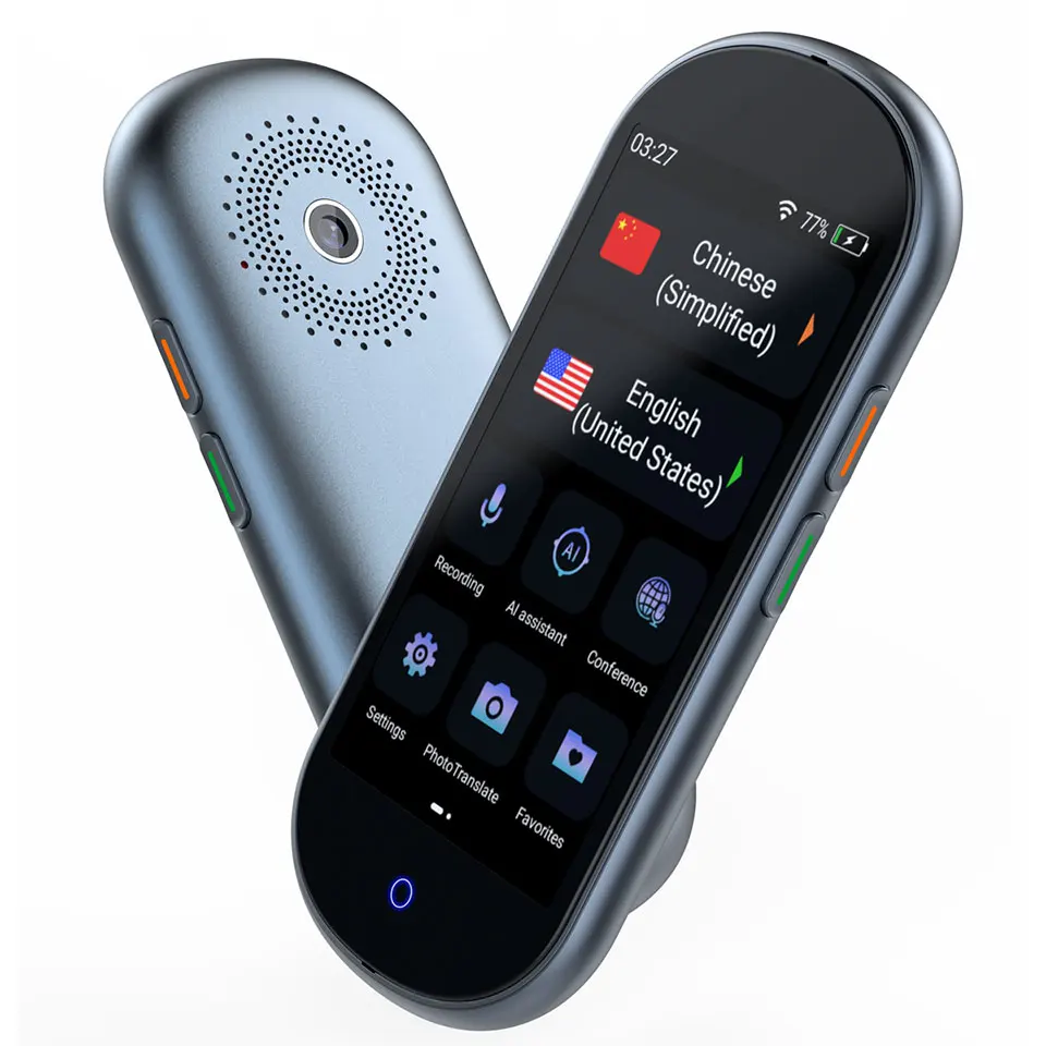 Yiling smart translator built-in CHATGPT OPEN AI 137 languages and 74 languages photo translation with long battery life