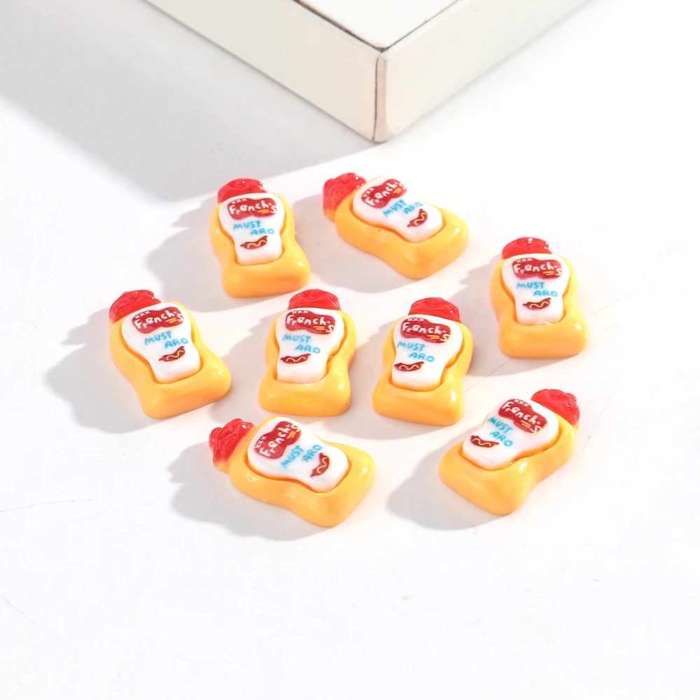 8-Piece Kawaii Resin Mini Sauce Bottles