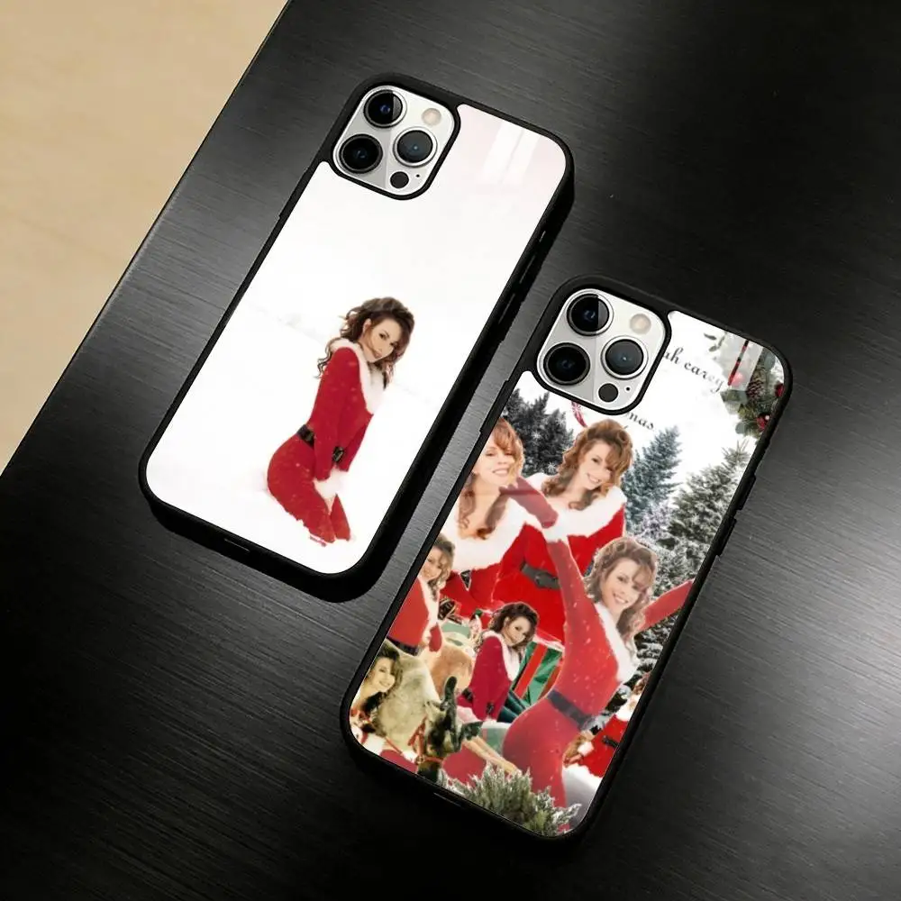 

M-Mariah Singer Carey Christmas Phone Case For iPhone 17/16/15/14/13/12/Plus/Pro/Max for Magnetic Wireless Charging