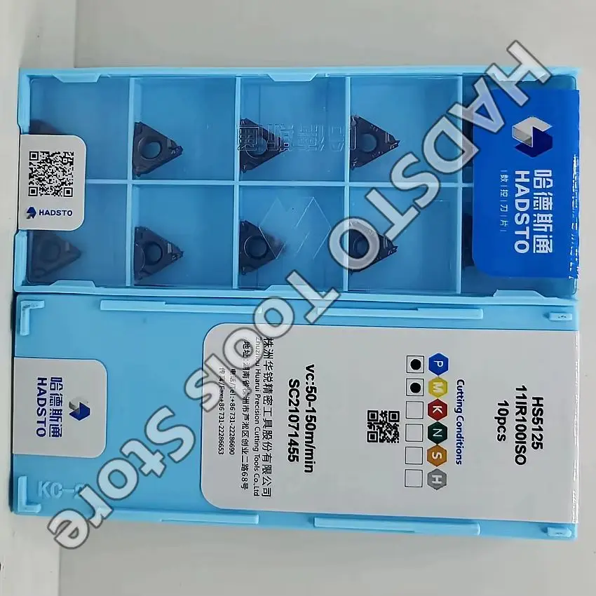 

11IR100ISO HS5125 11IR 100ISO HS5125 11IR HADSTO CNC blade carbide inserts Threaded inserts 10pcs/box