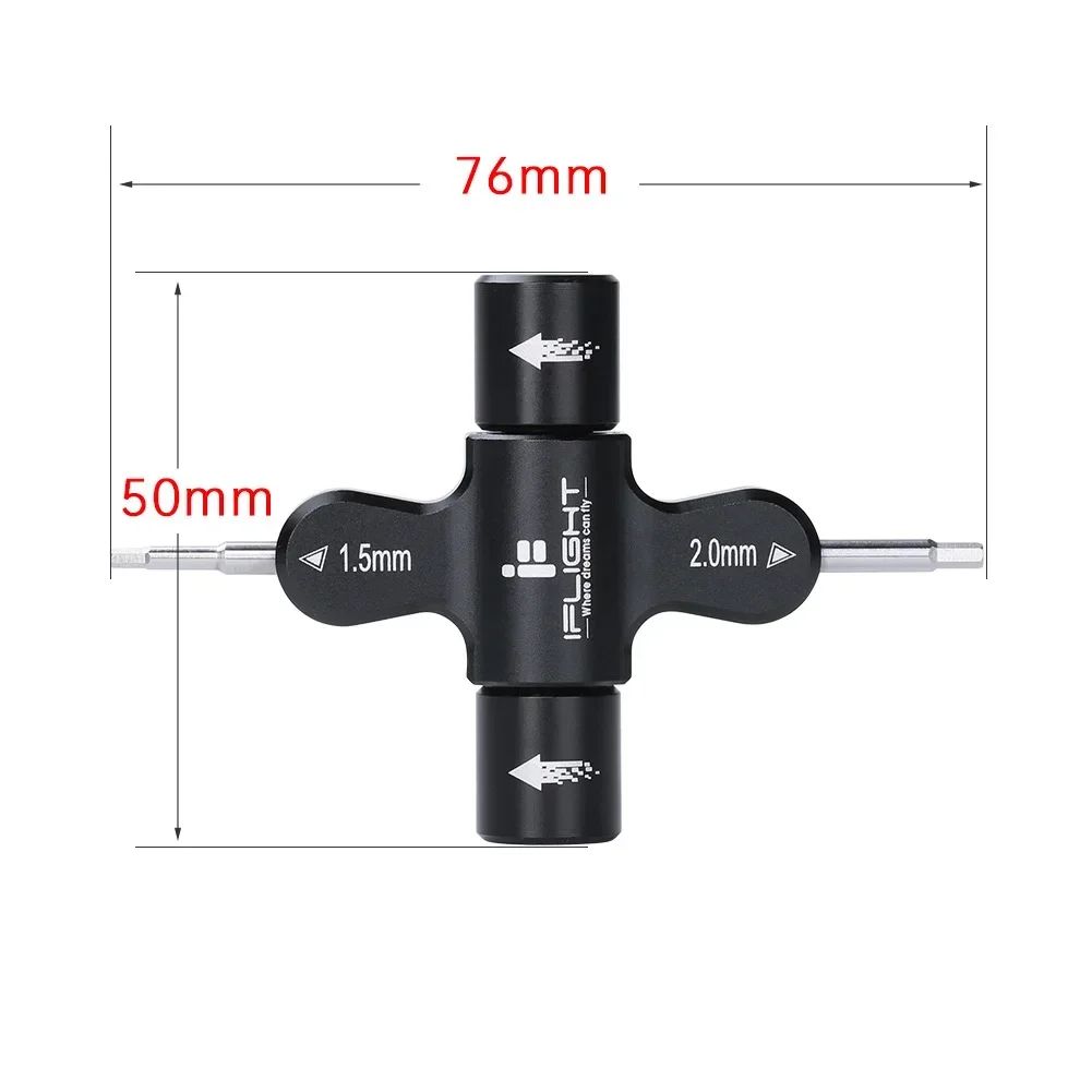 iFlight M3 M5 Quad Wrench Built in One Way Bearing Tool Nut Screw Wrench Quick Release Propeller Motor Tool for FPV Drone