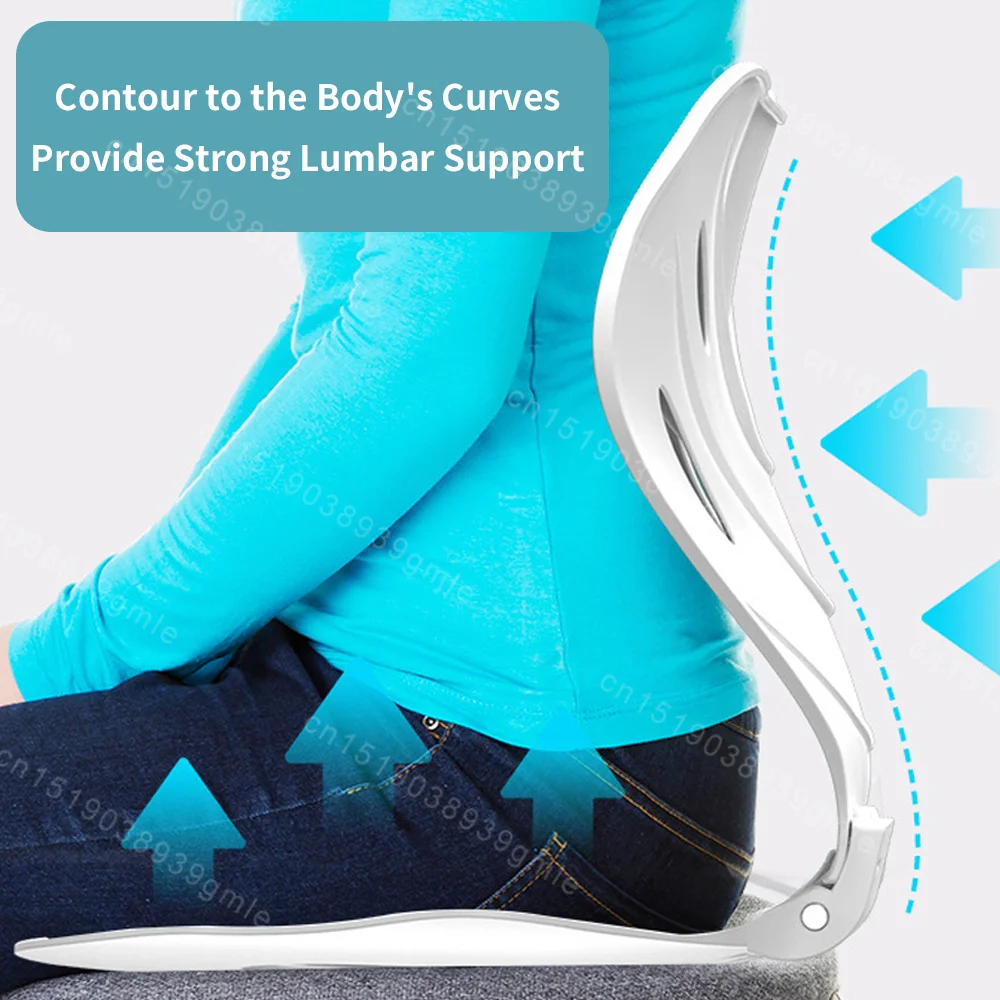 

Складная подушка для коррекции осанки сидя, офисное кресло, облегчение боли в спине, эргономичная подушка для защиты поясницы, против сутулости