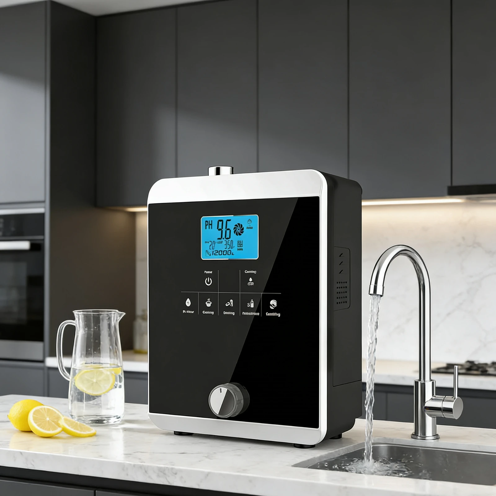 

SIHAO Water Purifier Machine Alkaline Acid Water PH 3-11 ORP -800mV 8000L Filter