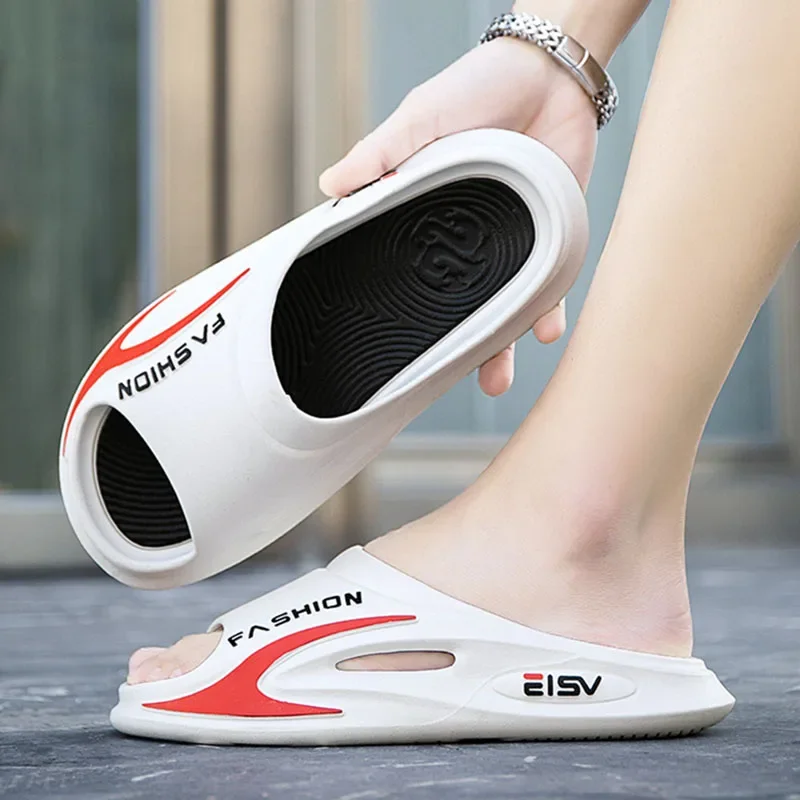 

Men's summer slippers youth trend slippers outside wear thick bottom indoor leisure slippers beach sports non-slip sandals