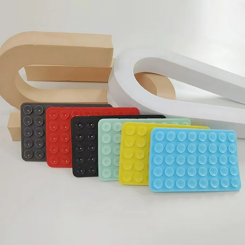 1PCS Square Thickened Silicone 40 Suction Cup Holders Stand For Mobile Phones Tablet Suction Bracket Anti Slip Navigation Mount