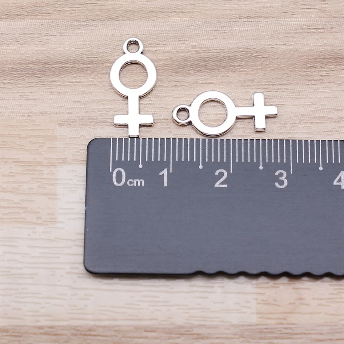 IFOCUS 40pcs/Lot Female Symbol Charms For DIY Jewelry Making Zinc Alloy 18x8mm/0.71x0.31inch