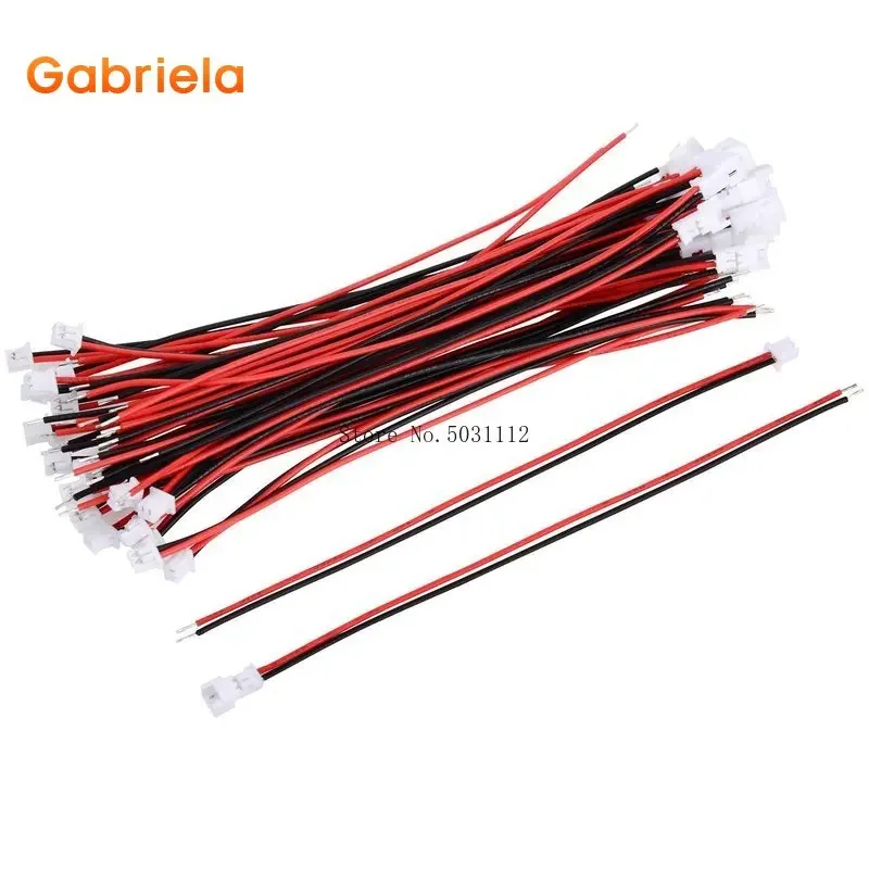 20 Pairs 1.25 mm JST 2 Pin Micro Electrical Male and Female Connector Plug with 10 cm Wire Cable Terminal Wire plug Connector