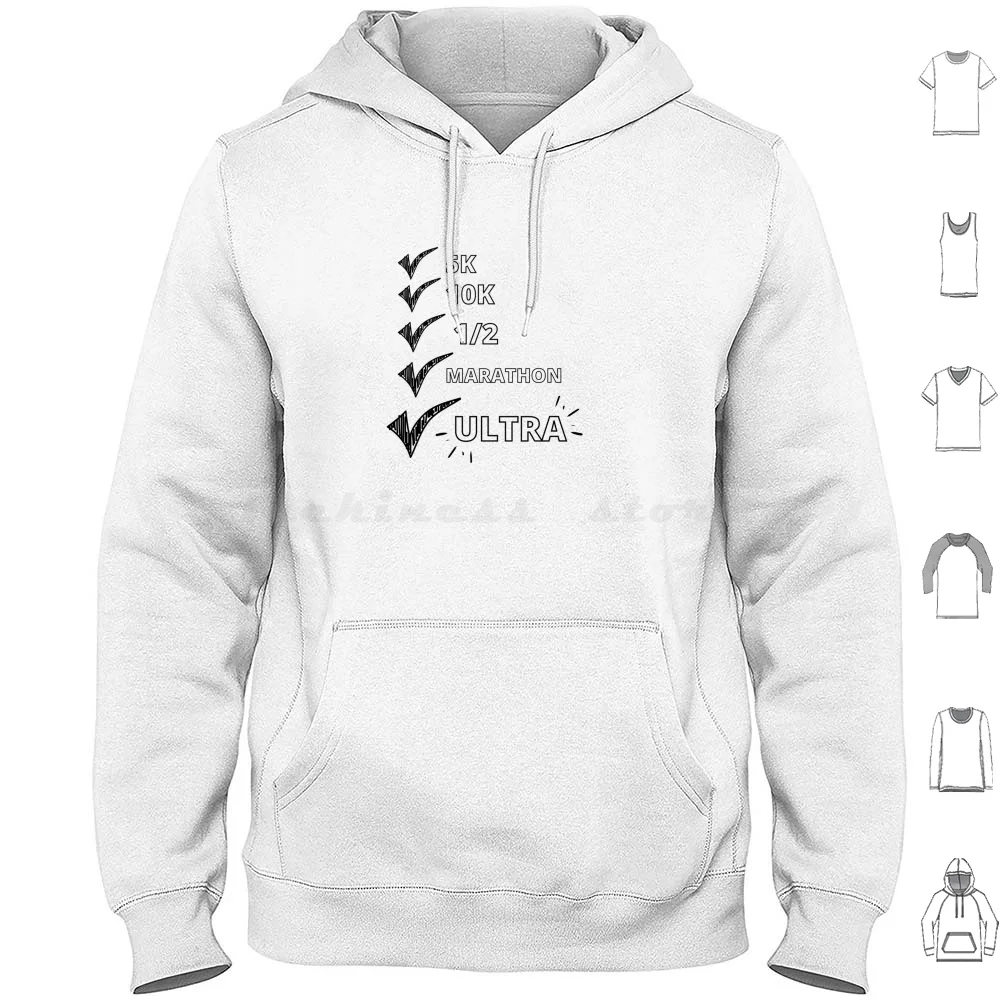 Step By Step Sudadera con capucha de algodón de manga larga Ultrarunning Running Marathon Ultra Running Ultramarathon Trail Running Ultra Run