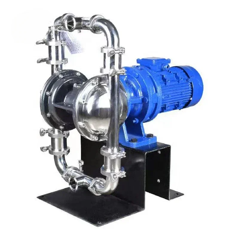 Diaphragm Pump 220v Hot Sale  Potato Marmalade Food Grade    Double Membrane Electric Drive