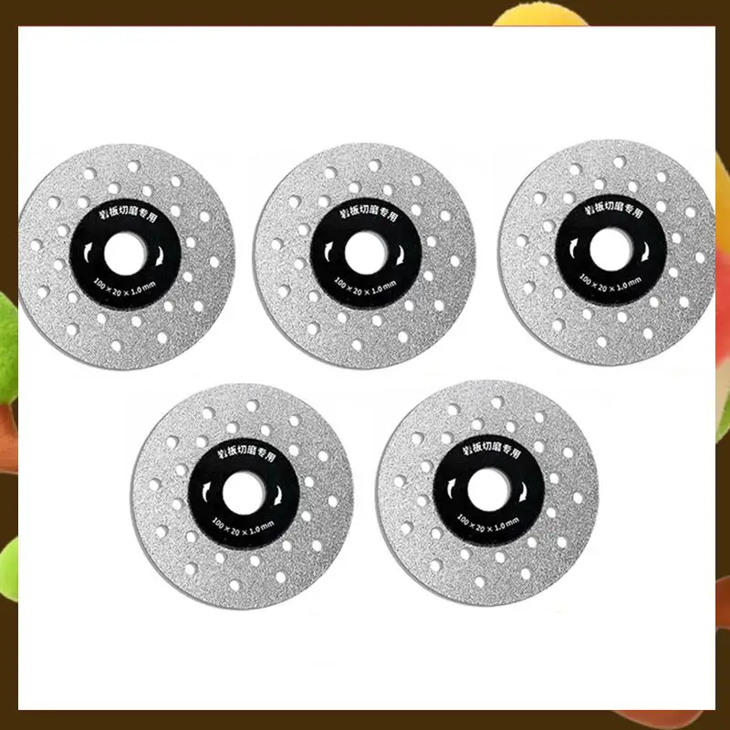 

5PCS Dia 100Mm Rock Grinding Cutting Disc Ultra-Thin Saw Blade Multi Hole Disc Marble Tile Glass Cutter Plate-Retail