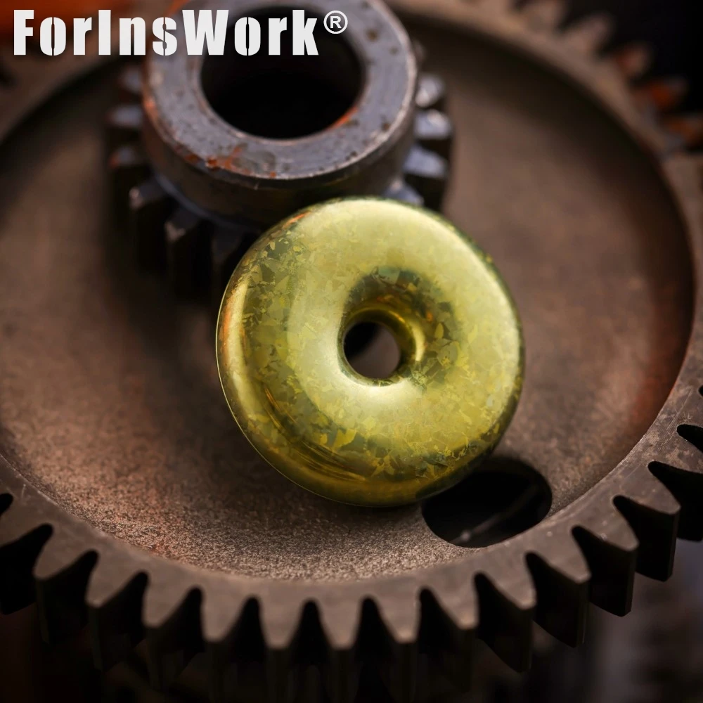 ACEdc Titan Kristallisierte Donuts Haptische Münze Metall Fidget Spinner Finger Spinner Metall Fidgets Spielzeug