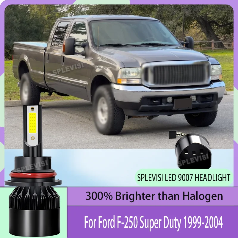 

Прочность 9007 HB5 светодиодные лампы для фар, обновленный ксеноновый белый вентилятор с охлаждением для Ford F-250 Super Duty 1999 2000 2001 2002 2003 2004
