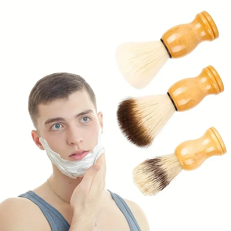 

Natural Wooden Hairdressing Brush Neck Dust Brush Cleaning And Shaving Brush Styling Salon Tool Cleaning Brush Hairdressing