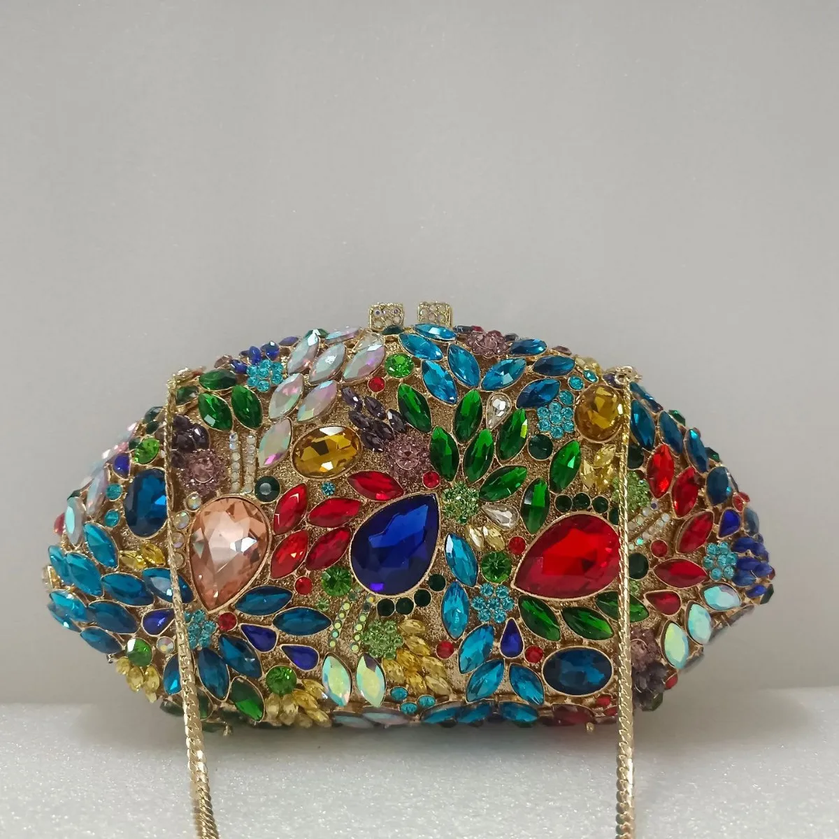 Dinner Bag Empty Metal Hard Box Diamond Bag Banquet Dress