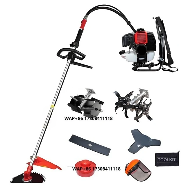 

Garden Tools 52cc Power String Trimmer Engine Grass Mower 43cc Brush Cutter Machine for Orchard Farm Garden Work