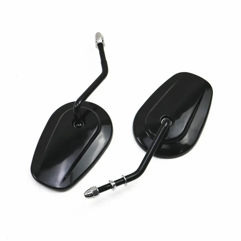 

Long Oval Rearview Side Mirror For Harley Dyna Softail Sportster Touring XL FL