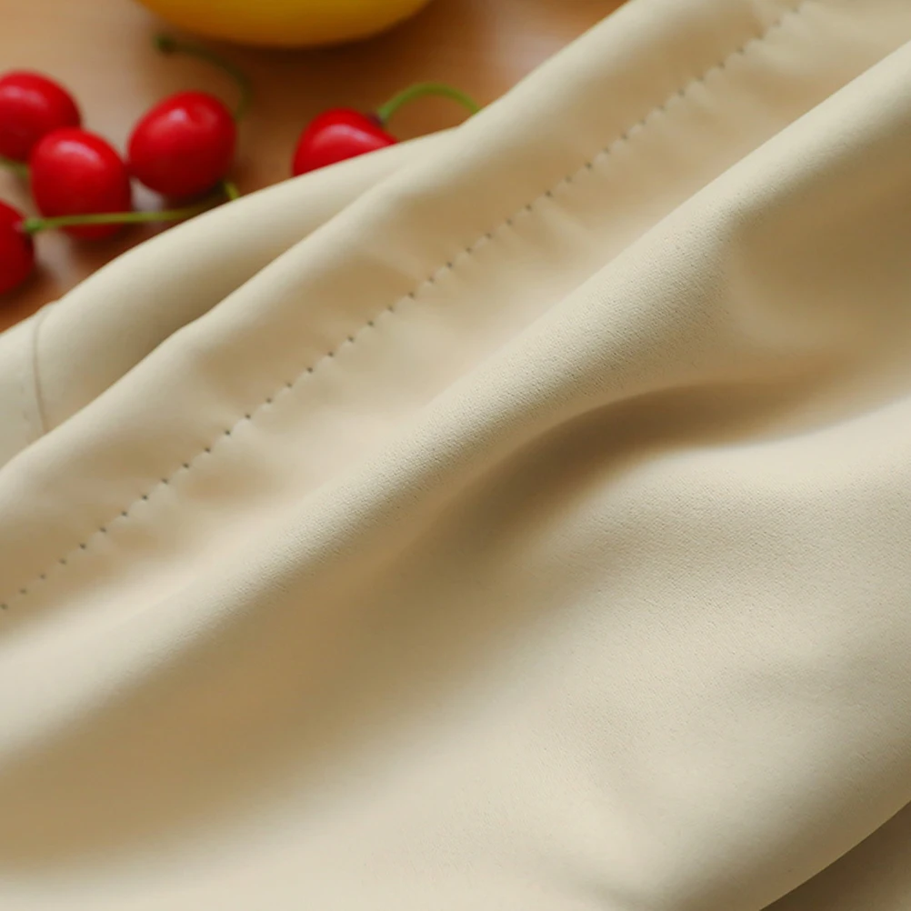 

Star Blackout Curtain Double Layer Hollow Out Window Drape Grommet Beige 1x2m Bedroom Living Room Light Blocking Star Pattern