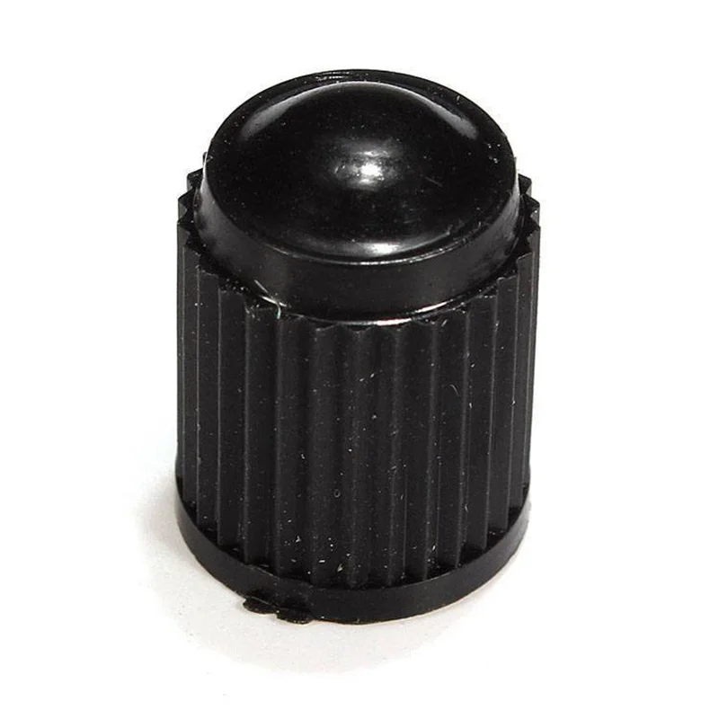 100 pcs Plastic Valve Caps Tire Cap Valve Cover for Car Motorcycle Black