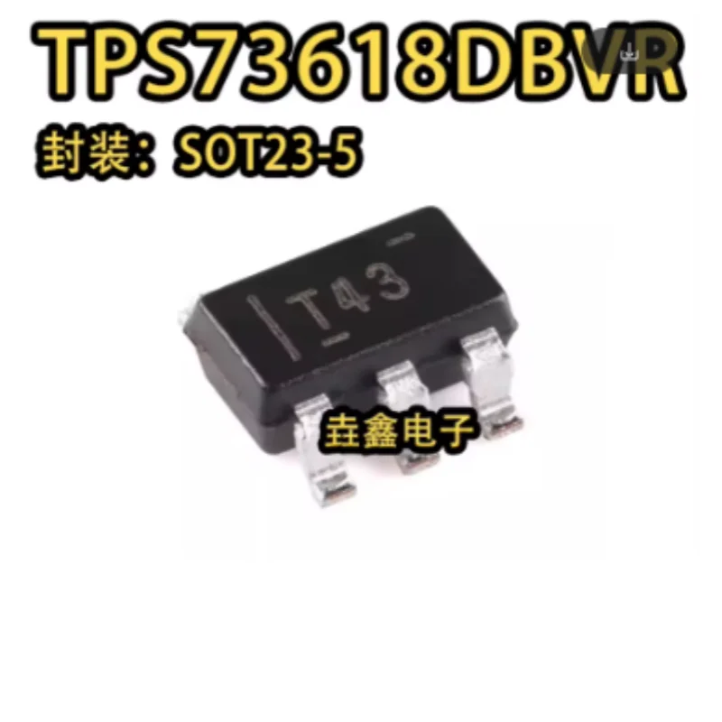 10PCS TPS73618DBVR TPS73618 SOT23-5 Cap-Free NMOS LDO 1.7V-5.5V Input