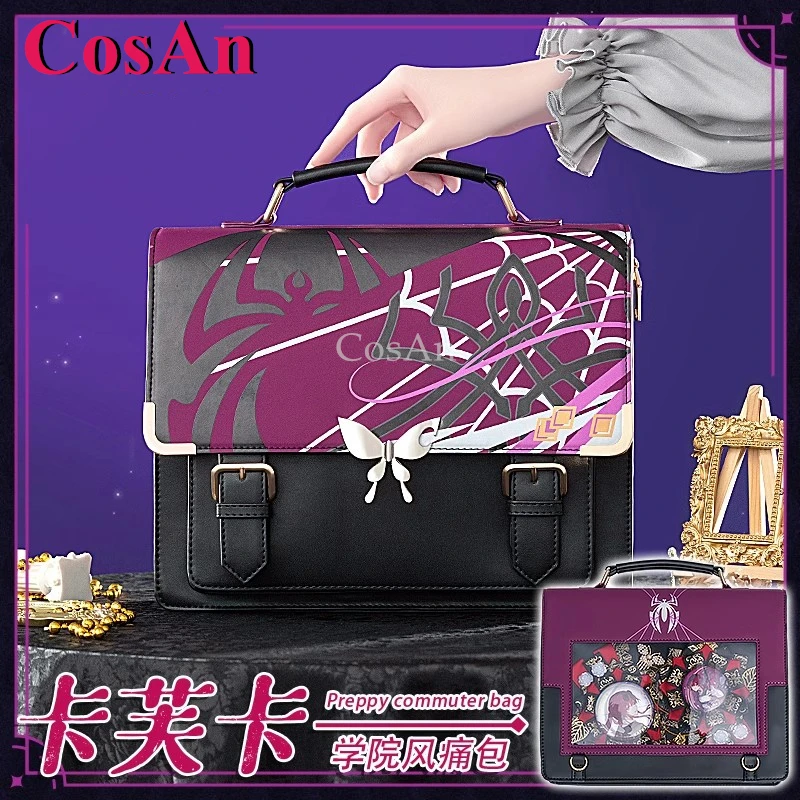 

CosAn Game Honkai: Star Rail Kafka Косплей Тема Impression Pack Ежедневный консервативный пригородный рюкзак Сумка-мессенджер Прекрасный Itabag Новый